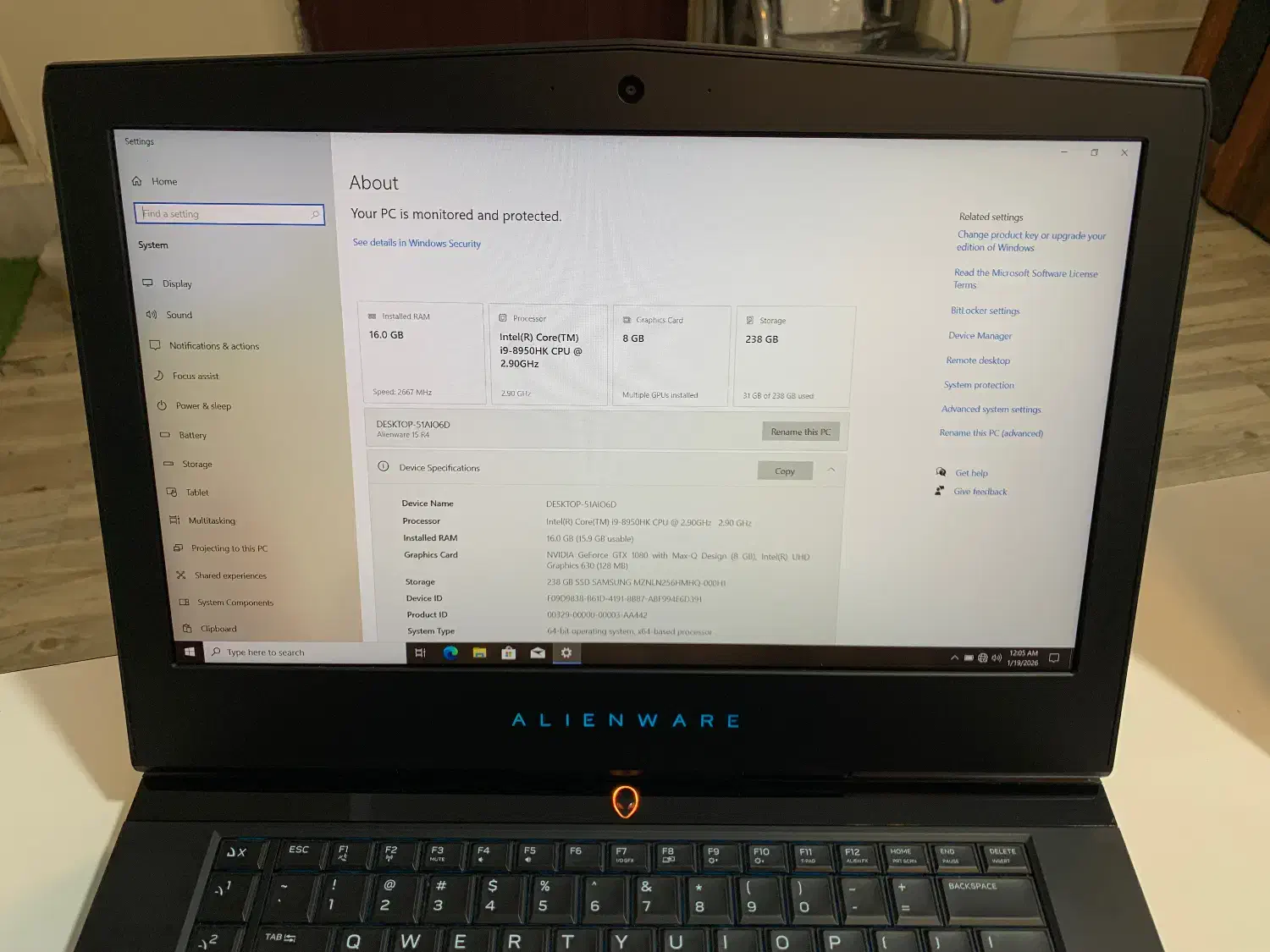 مرجع فروش لپ تاپ های استوک AlienWare 15 R3&R4|رایانه همراه|اندیشه, اندیشه فاز ۳|دیوار