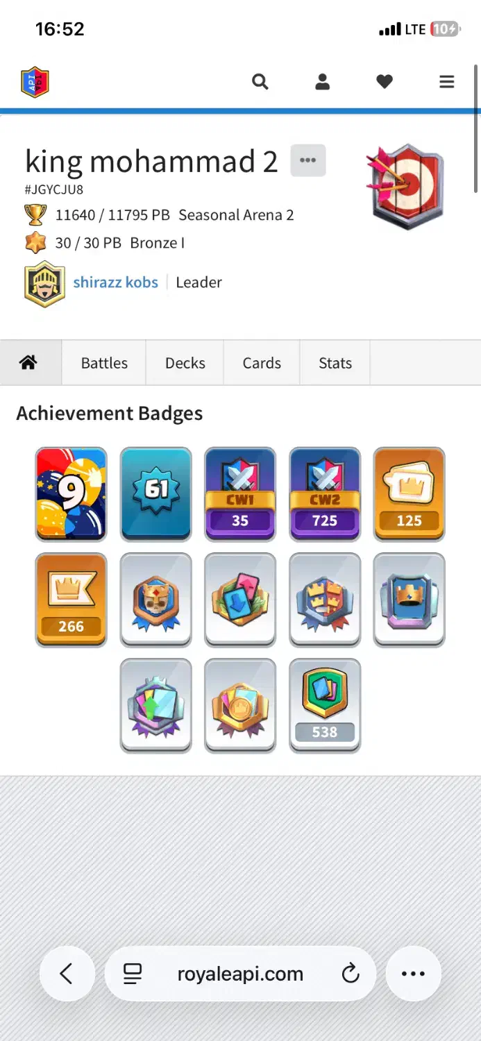 اکانت کلش رویال فول مکس|کنسول، بازی ویدئویی و آنلاین|شیراز, زرهی|دیوار