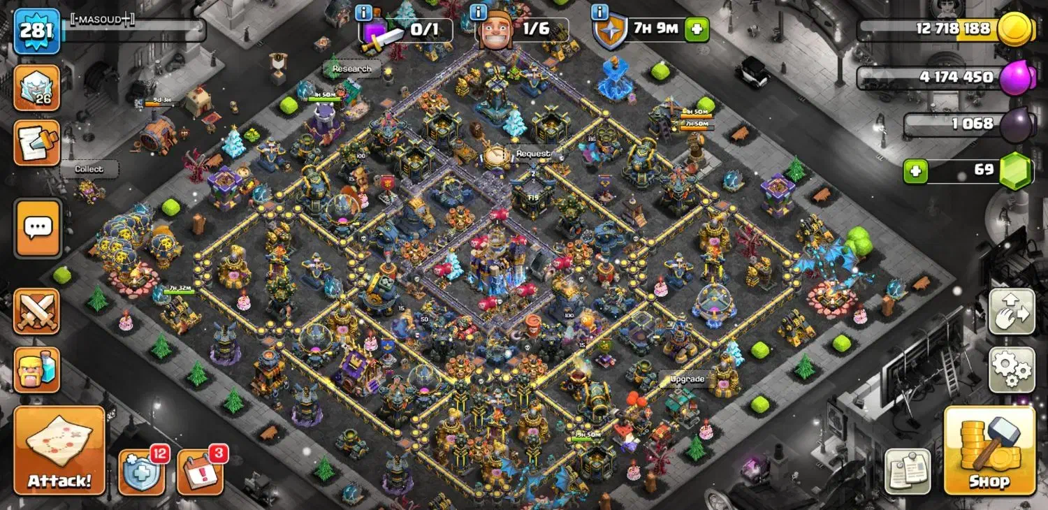 اکانت گاد کلش لول 280|کنسول، بازی ویدئویی و آنلاین|خوی, |دیوار