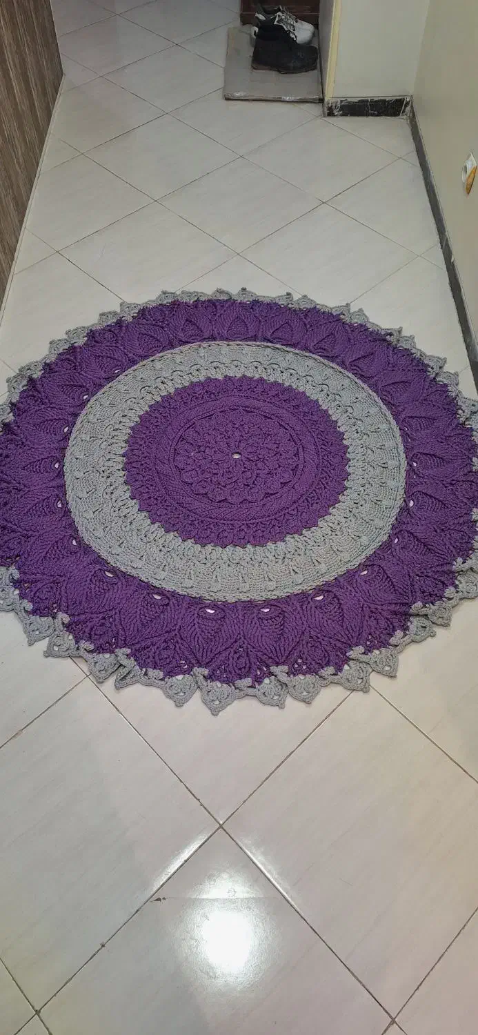 فرشینه ی مکرومه دستباف|فرش|همدان, |دیوار