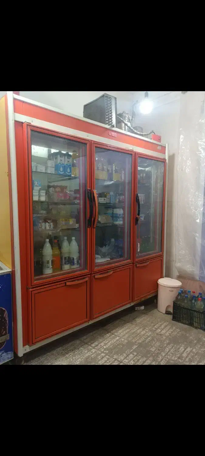 یخچال ویترینی در حد نو تمیز و سالم|یخچال و فریزر|فاضل آباد, |دیوار