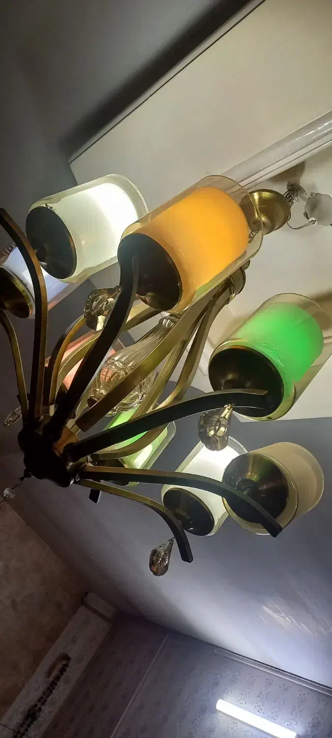 لوستر ۸ شعله حبابی|لوستر و چراغ آویز|مشهد, توس (بلوار توس)|دیوار