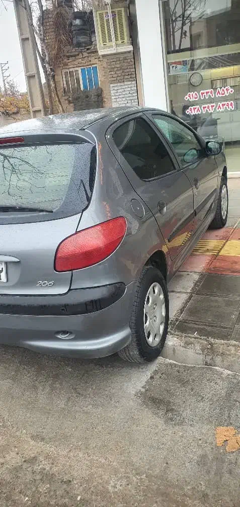 پژو 206 تیپ 2 مدل ۱۳۸۶ طوسی شاسی سالم|خودرو سواری و وانت|تربت‌حیدریه, بهزیستی|دیوار