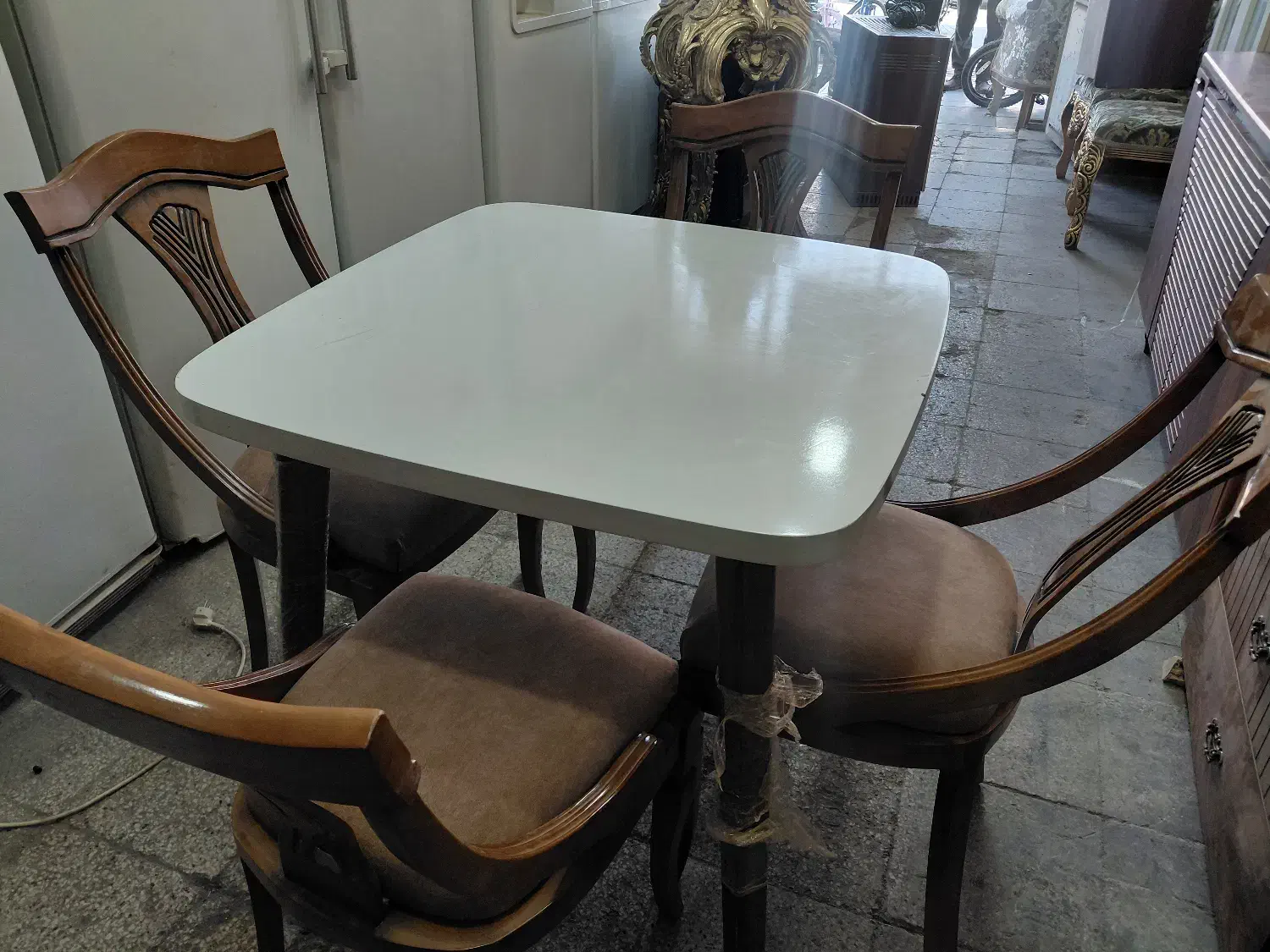 میز ناهار تمام چوب|میز و صندلی غذاخوری|کاشمر, |دیوار