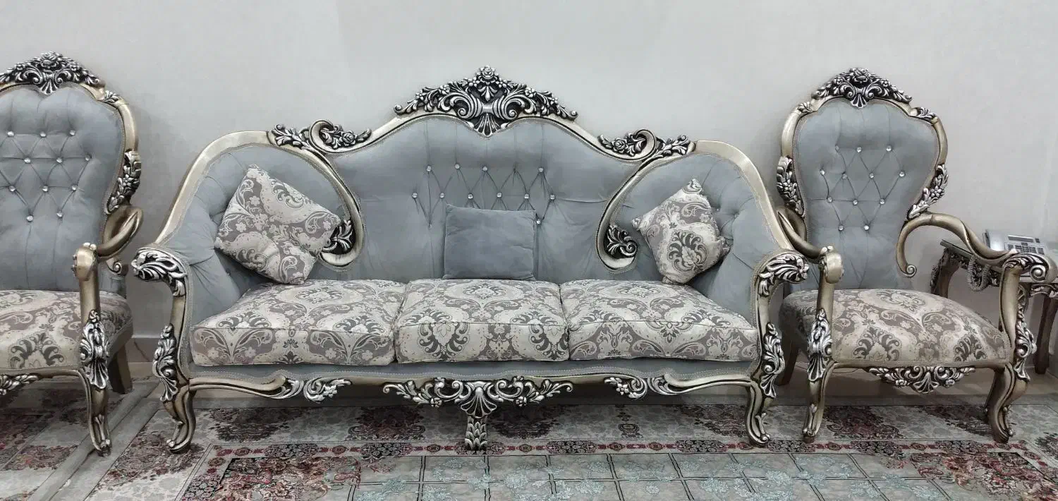 مبل سلطنتی ۷ نفره|مبلمان خانگی و میز عسلی|تهران, نعمتآباد|دیوار