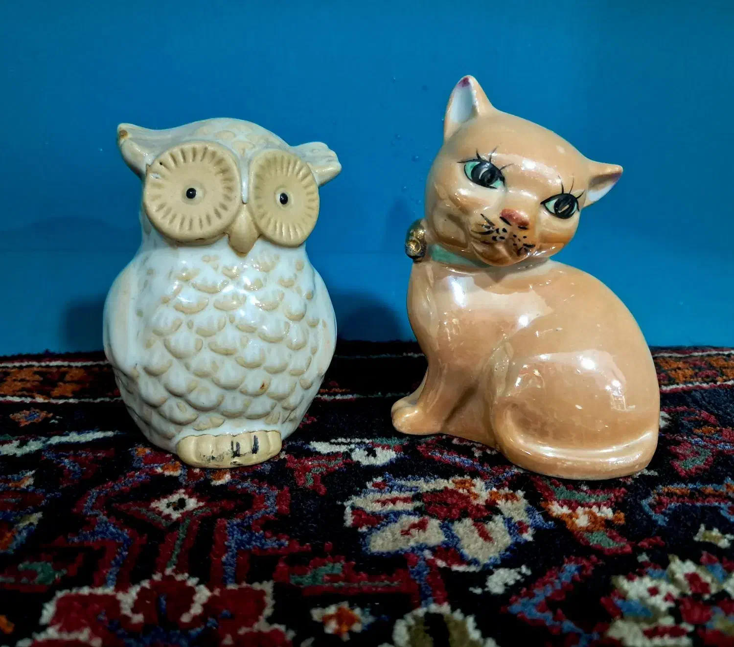 مجسمه گربه و جغد (معاوضه کالا به کالا) عضو کانالشو|مجسمه، تندیس، ماکت|قم, شهید رجایی|دیوار