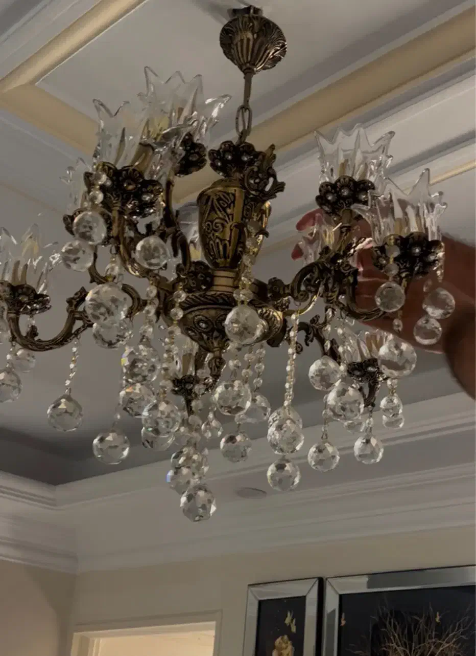 لوستر برنجی|لوستر و چراغ آویز|تهران, افسریه شمالی|دیوار