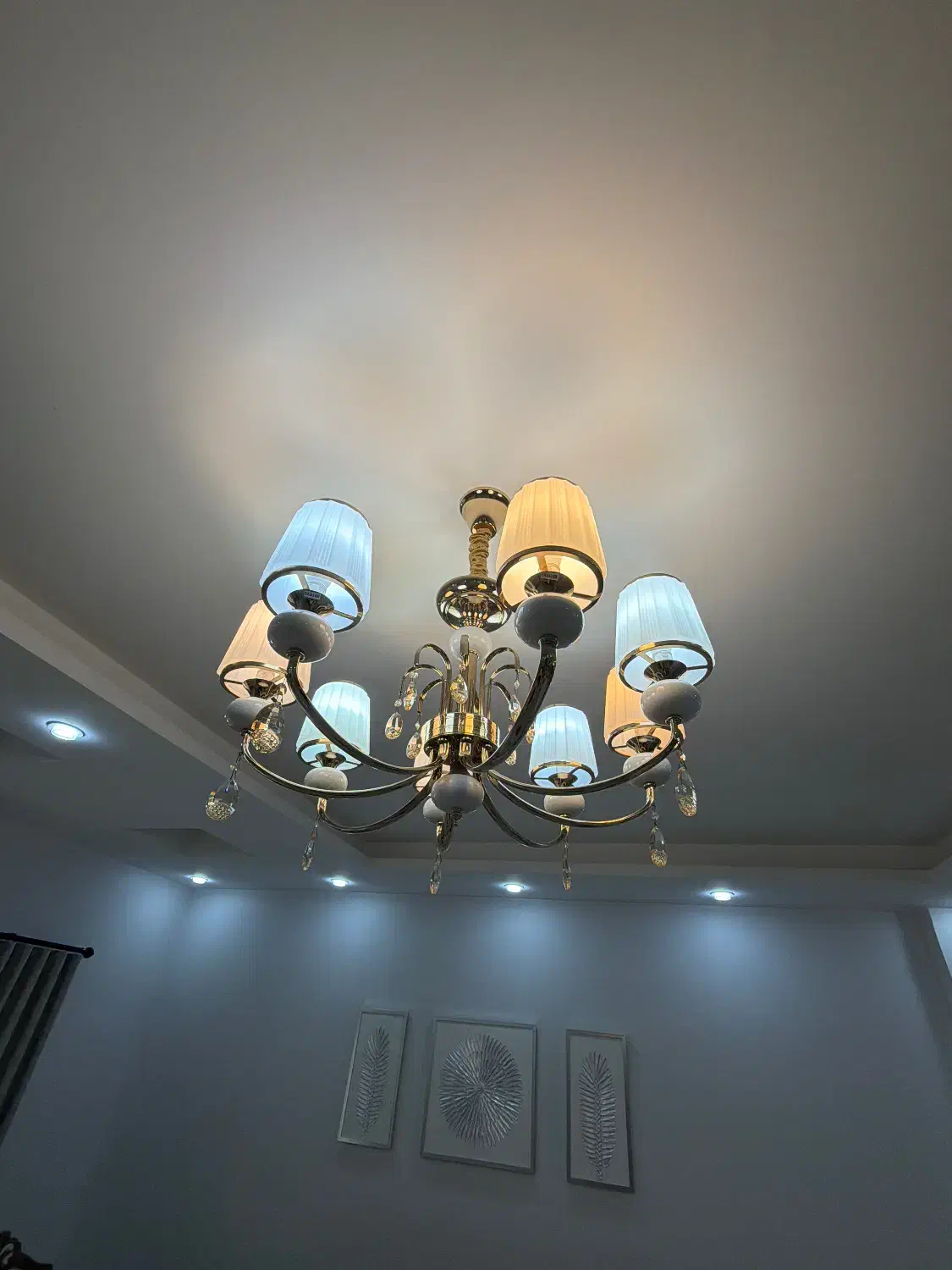 لوستر ۸ شعله|لوستر و چراغ آویز|گرگان, |دیوار