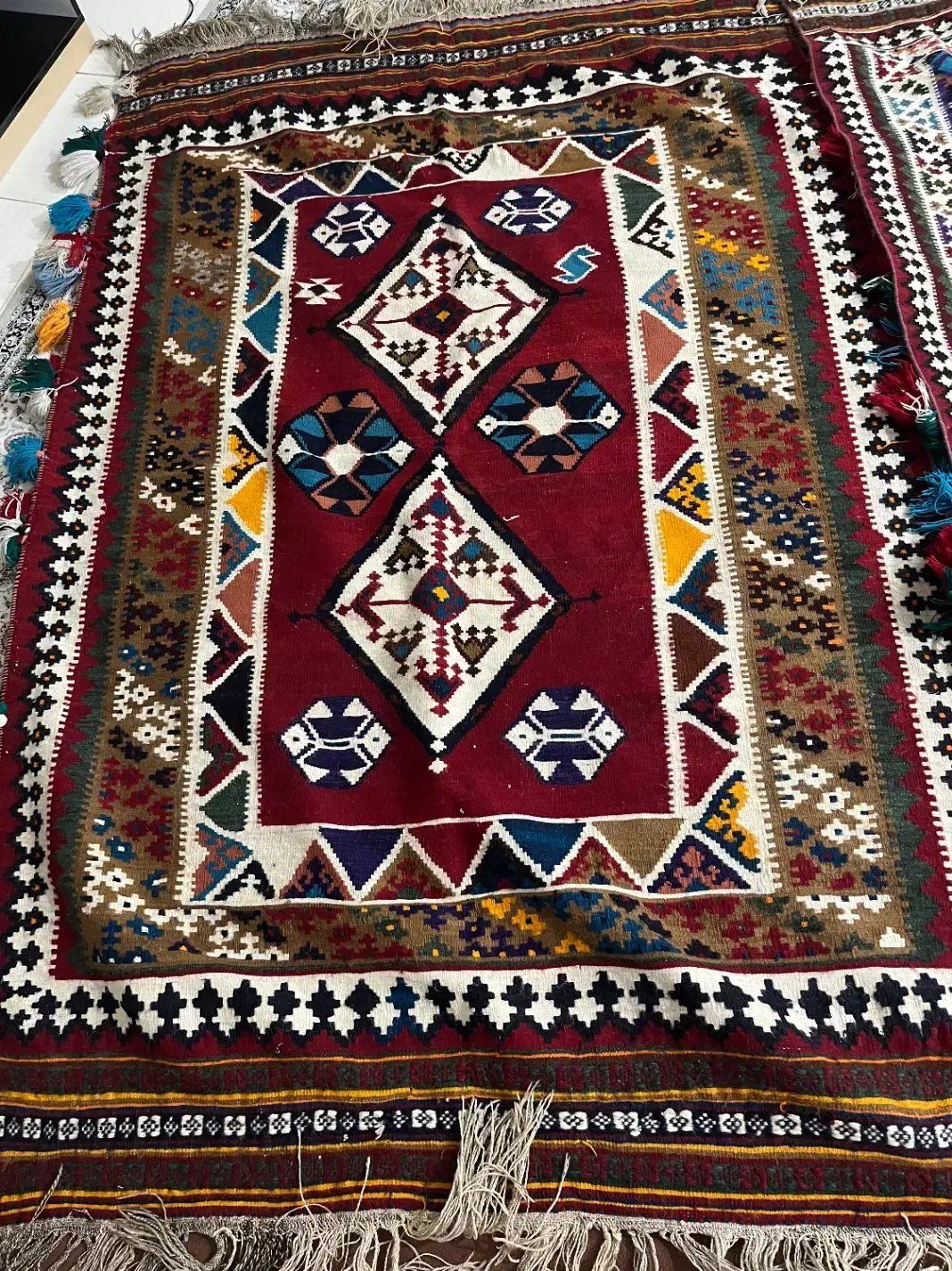 گلیم قشقایی|گلیم، جاجیم، گبه|صدرا-فارس, فاز ۱|دیوار