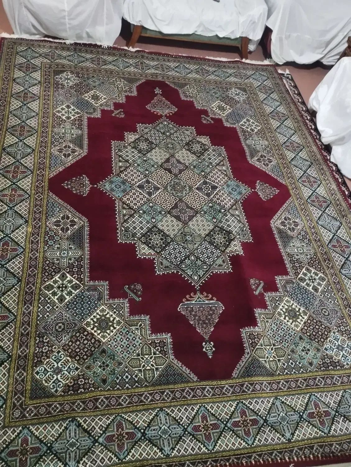 فرش ۱۲ متری|فرش|قائم‌شهر, |دیوار