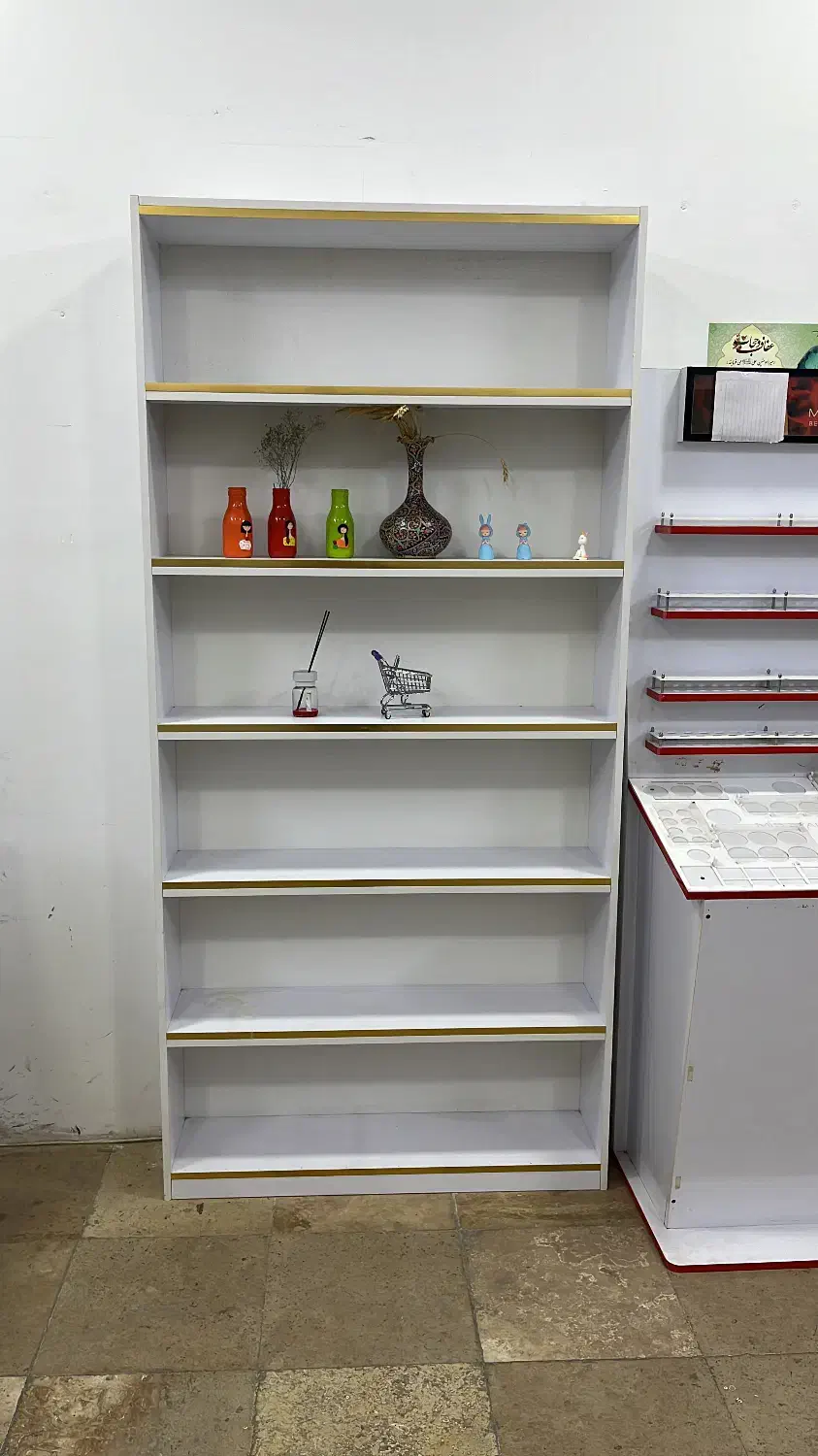 قفسه و ویترین|کتابخانه، شلف، قفسه‌های دیواری|قم, هفت تیر|دیوار