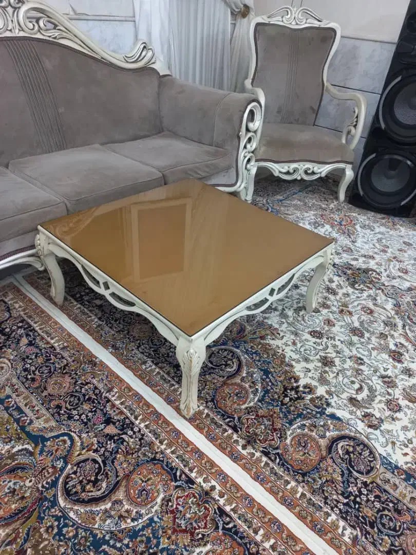 مبل استیل ۷نفره|مبلمان خانگی و میز عسلی|قم, کیوانفر|دیوار