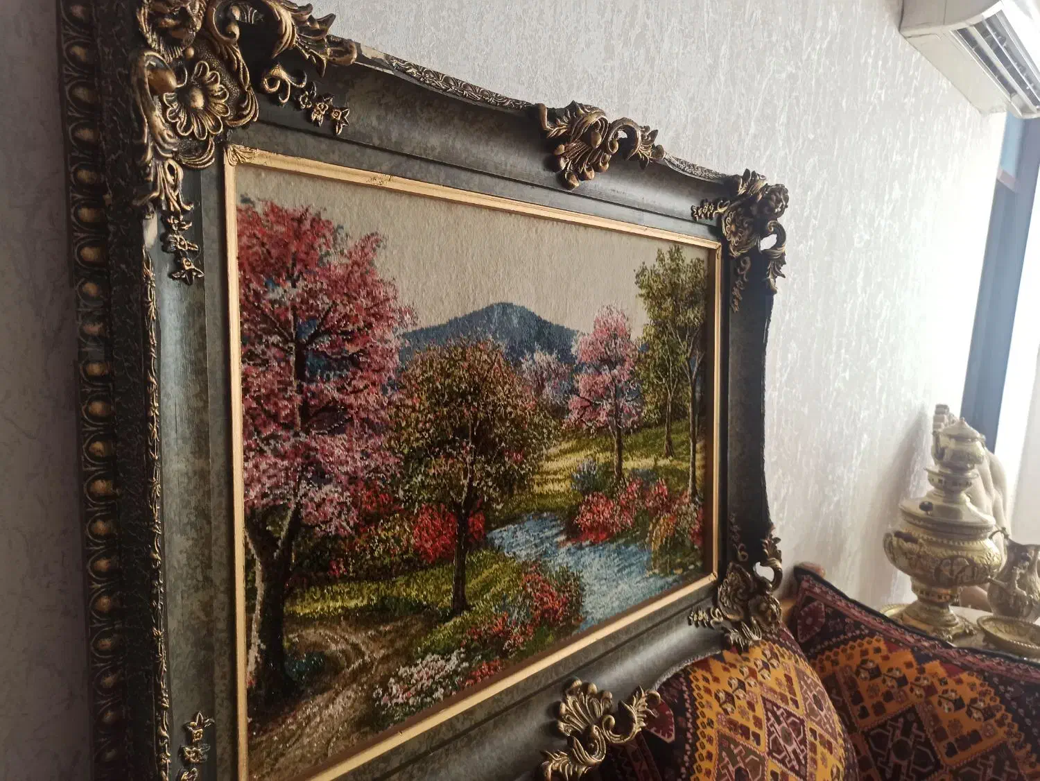 تابلو فرش ابریشم|تابلو فرش|خرم‌آباد, |دیوار