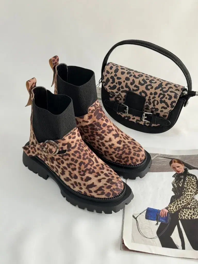 نیم بوت پلنگی/دخترانه/سایز38 کفش/کیف|کیف، کفش، کمربند|کرج, گلستان|دیوار