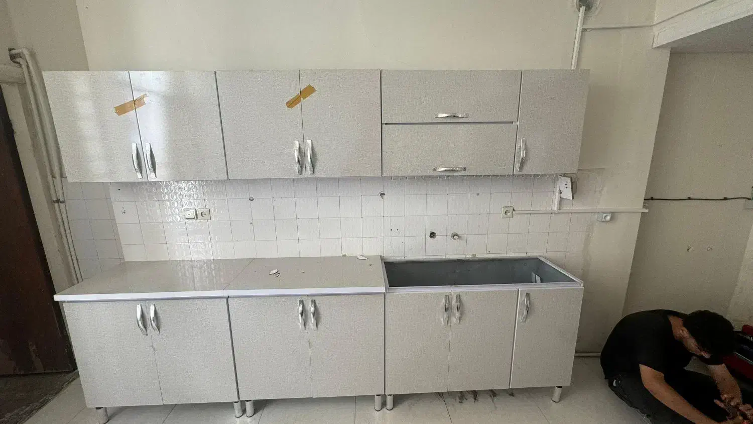 کابینت آشپزخانه دست دوم ۶ تیکه سالم سالم|مصالح و تجهیزات ساختمان|کرمانشاه, |دیوار