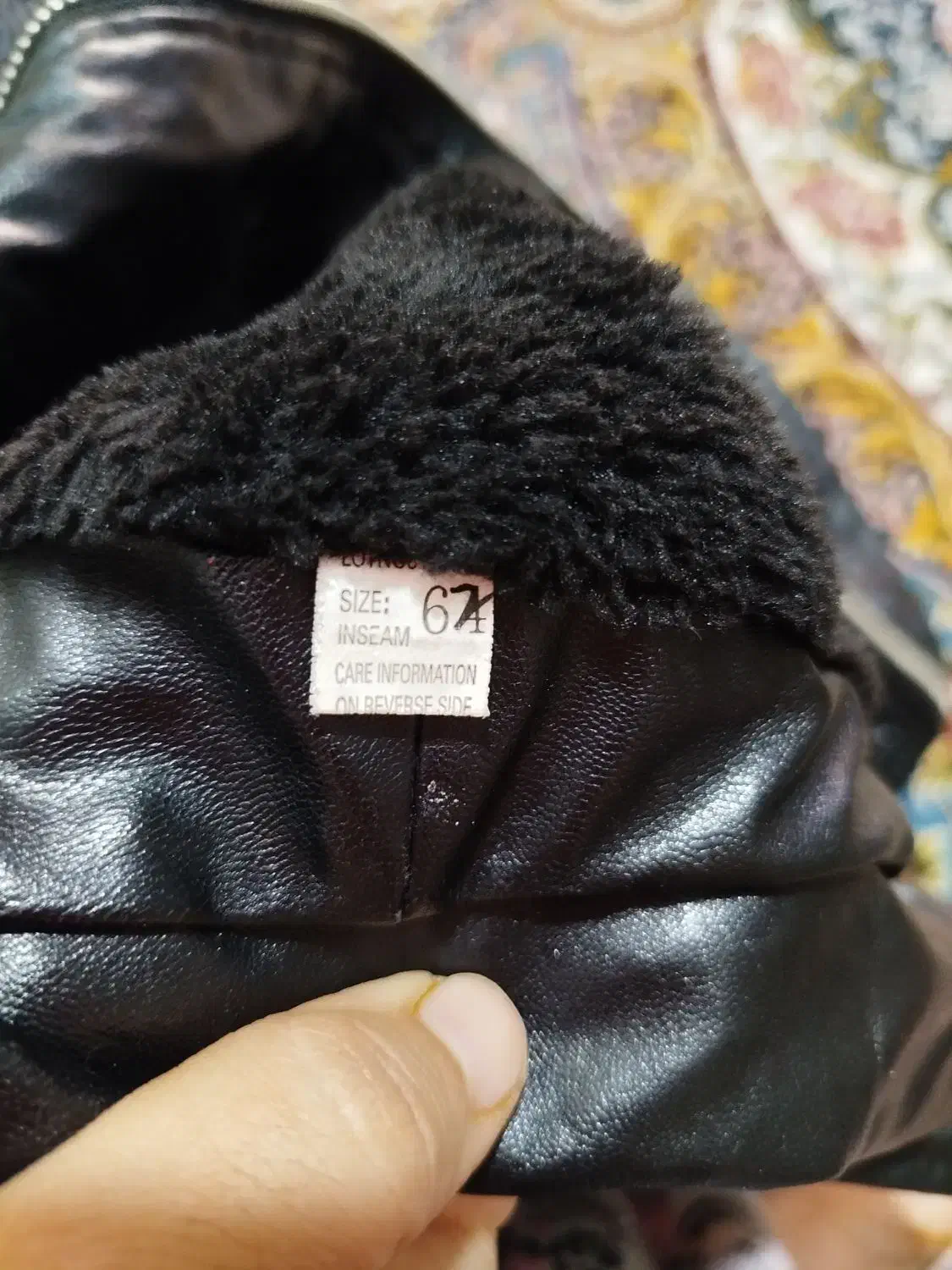 کت چرم شیک مشکی|لباس|گرگان, |دیوار