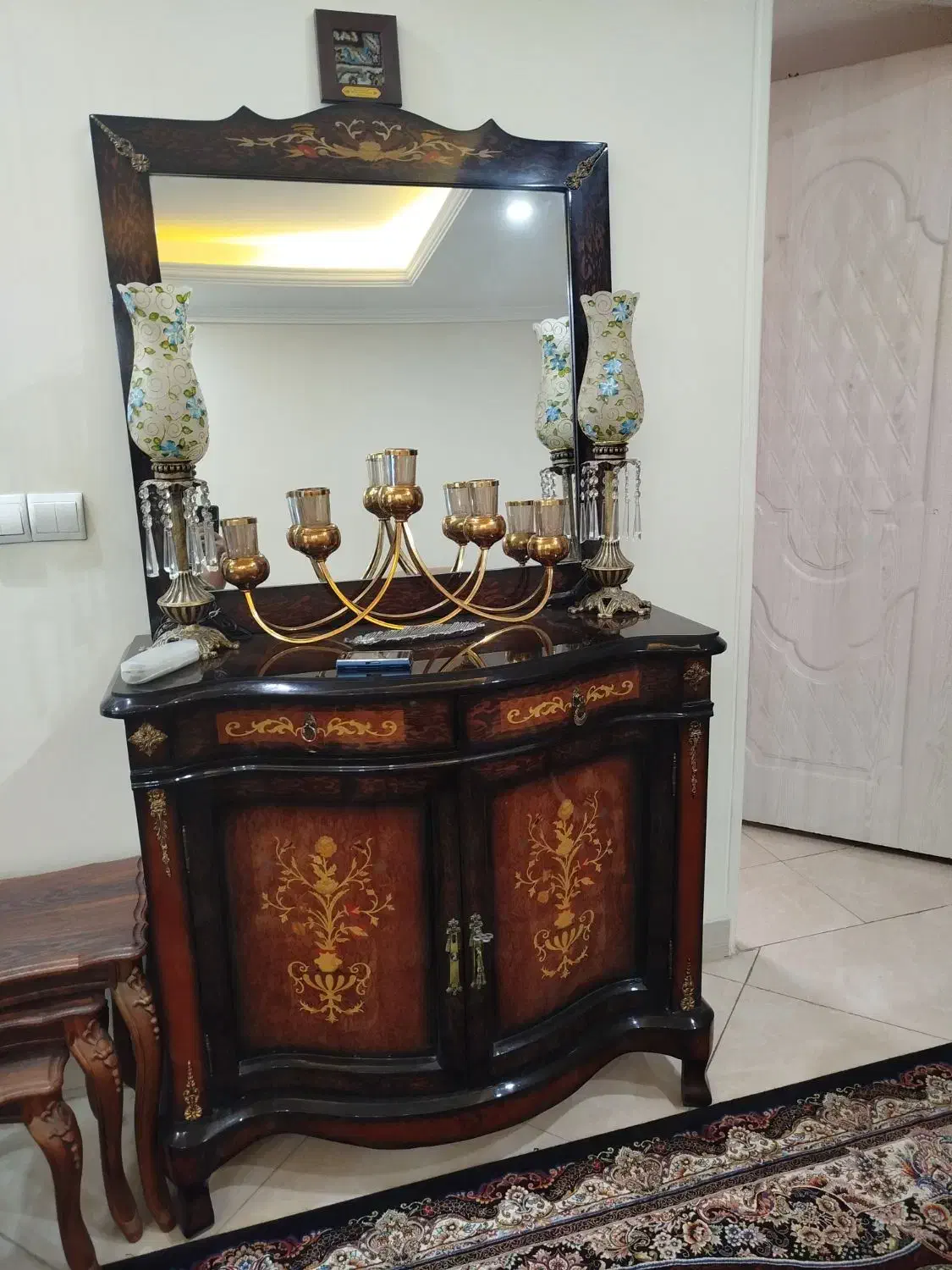 کنسول معرق کاری سالم|بوفه، ویترین، کنسول|تهران, مسعودیه|دیوار