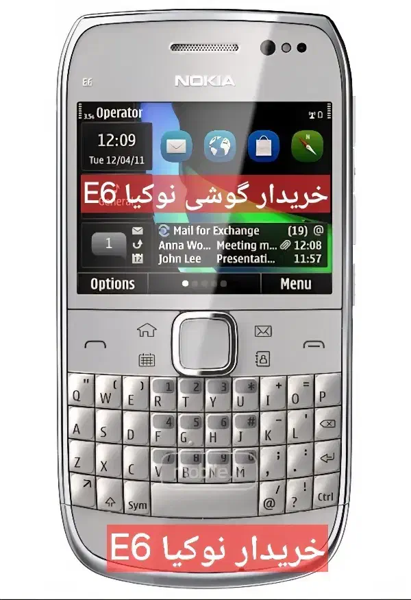گوشی نوکیا E6|موبایل|تهران, صد دستگاه|دیوار