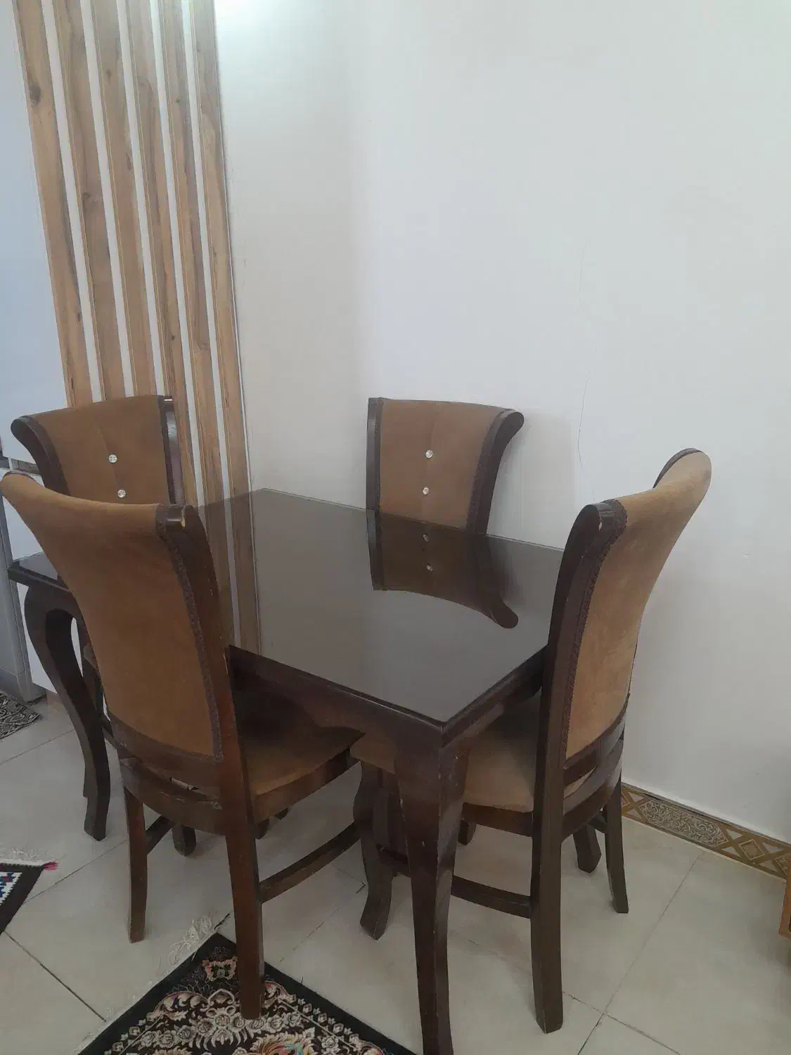 میزناهارخوری ۴نفره|میز و صندلی غذاخوری|اقبالیه, |دیوار