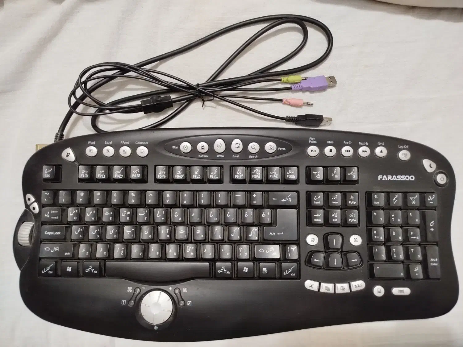 کیبورد فراسو در حد نو و فوق تمیز|قطعات و لوازم جانبی رایانه|اصفهان, جامی|دیوار