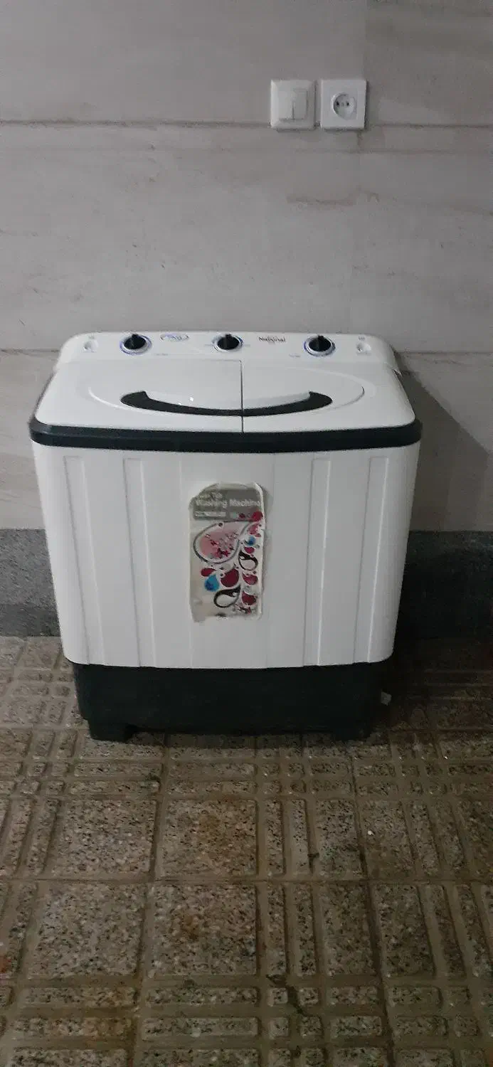 لباسشویی دوقلوی ناسیونال ۷ کیلویی در حد نو|ماشین لباسشویی و خشک‌کن لباس|همدان, |دیوار