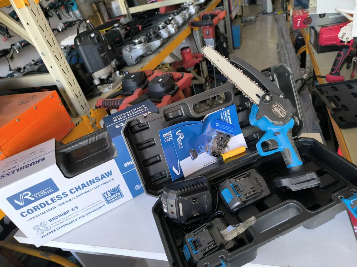 اره شارژی ۲۰ سانت ویوارکس با جعبه ابزار رسولی|ابزارآلات|بیرجند, |دیوار