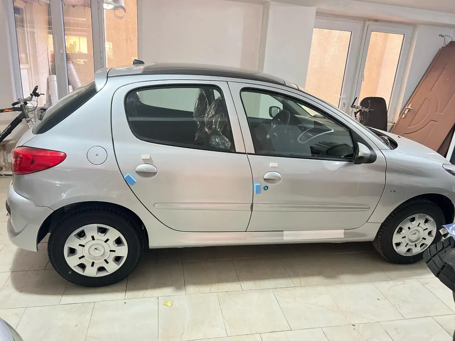 207دنده ای TU5pنقره ای متالیک رینگ فولاد سقف شیشه|خودرو سواری و وانت|ارومیه, |دیوار