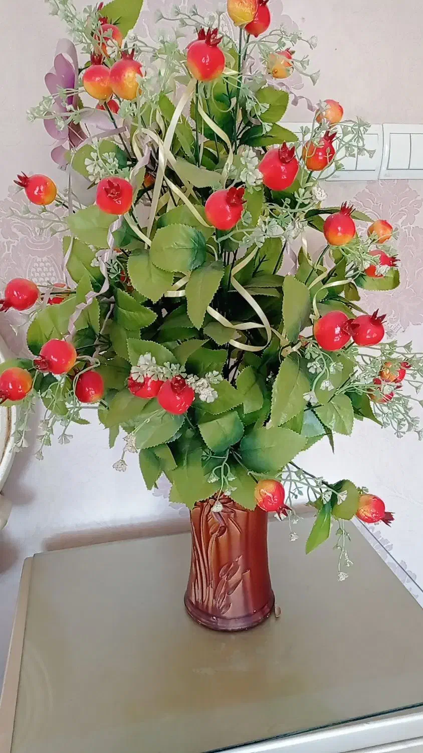 گل مصنوعی انار|گل مصنوعی|میاندوآب, |دیوار