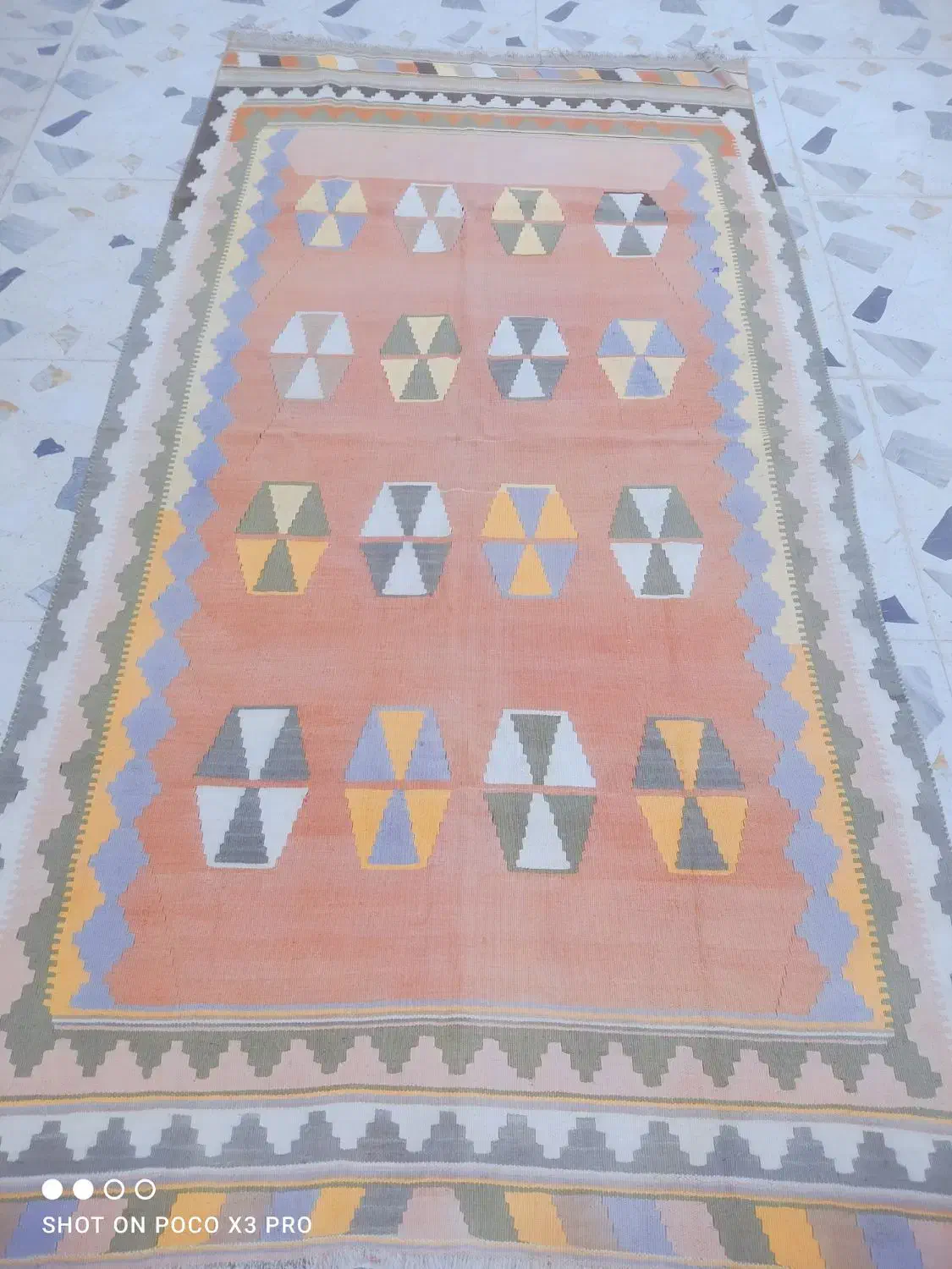 دو تا گلیم خوشگل دست بافت 50سال پیش|گلیم، جاجیم، گبه|نورآباد ممسنی, |دیوار