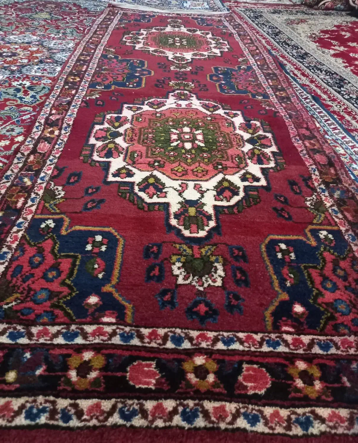 فرش دستباف|فرش|قم, قلعه کامکار|دیوار