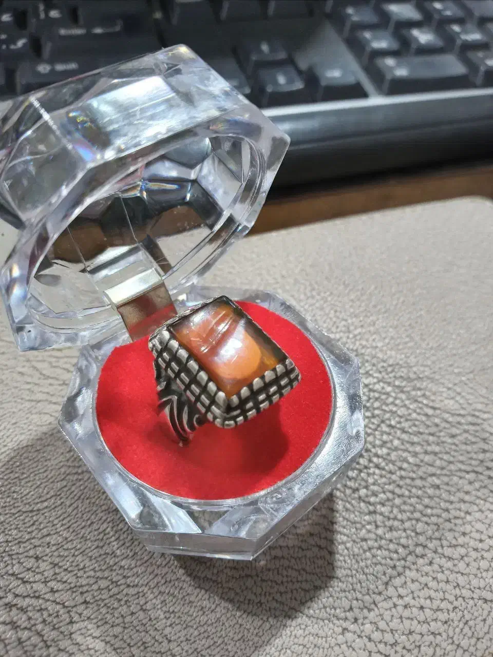 انگشتر عقیق نقره|جواهرات|سلماس, |دیوار