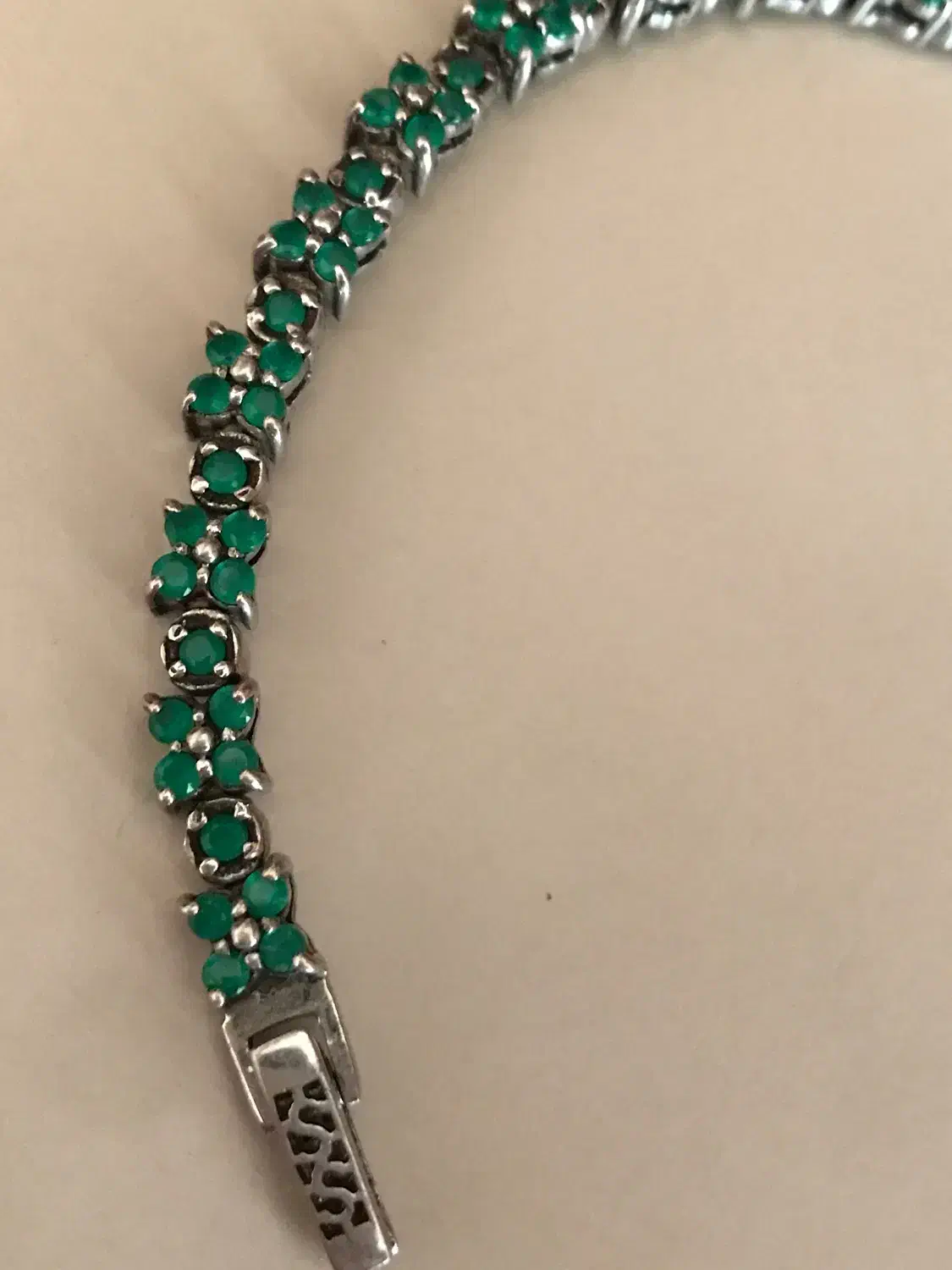 دستبند نقره زنانه زمرد طبیعی|جواهرات|تهران, تهرانپارس غربی|دیوار