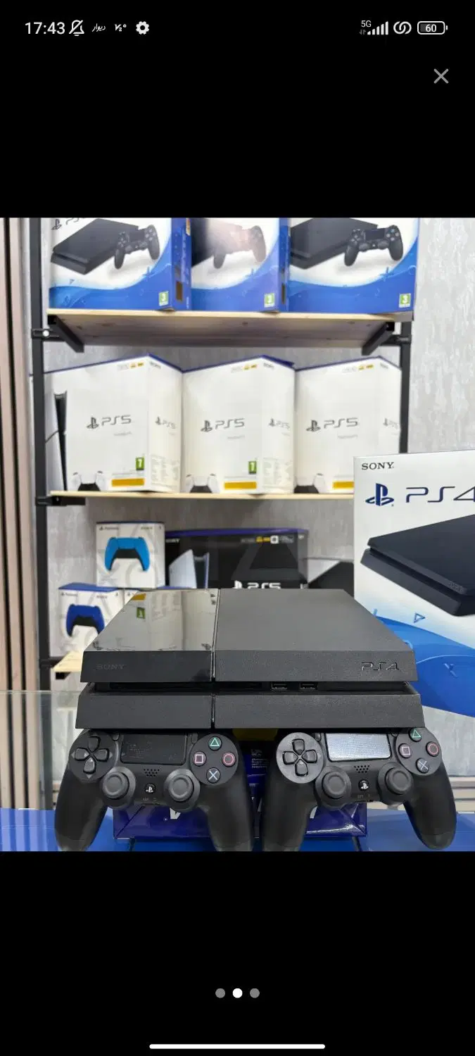 ps4 fat به همراه بازی رایگان دو دسته و گارانتی|کنسول، بازی ویدئویی و آنلاین|کرج, گوهردشت|دیوار
