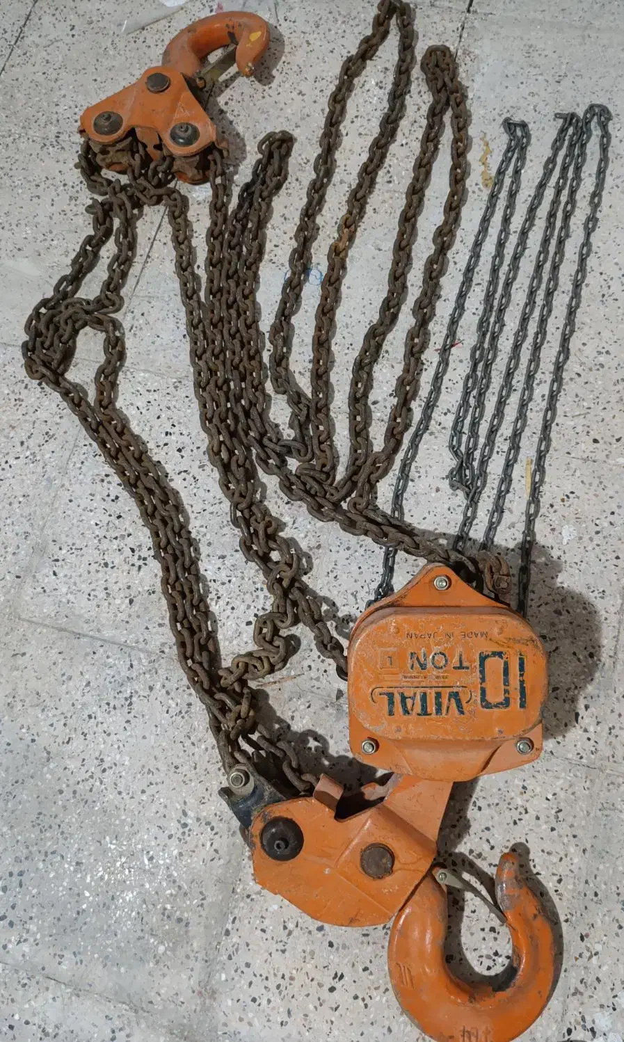 جرثقیل دستی ۱۰ تن Vital اصل ژاپن تمیزوآماده‌به‌کار|ابزارآلات|بجنورد, |دیوار