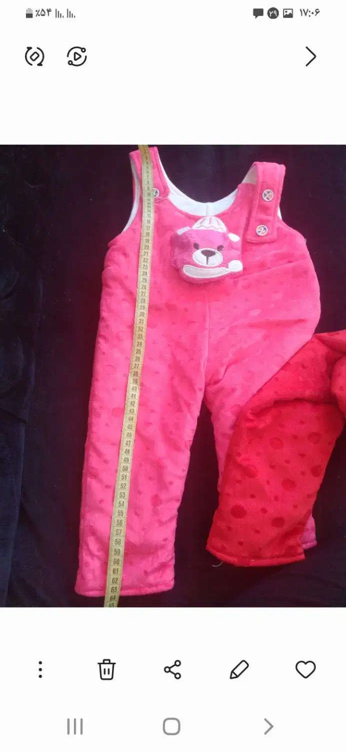 سرهمی مخمل شلوار پیشبندی پیراهن ولباس دخترانه نونو|کفش و لباس بچه|تهران, امین حضور|دیوار