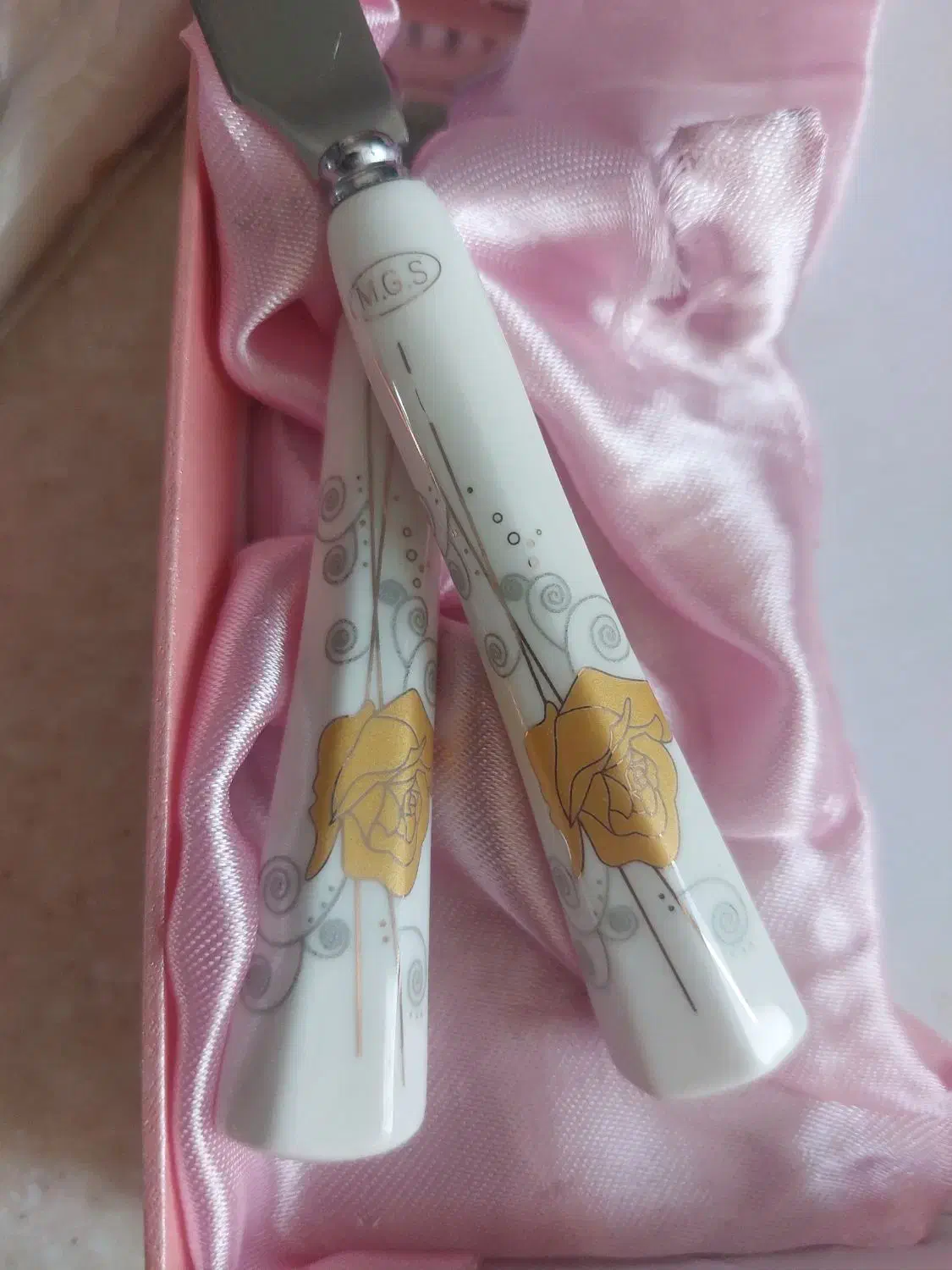 چاقو و چنگال میوه خوری MGS آلمانی سرامیکی|ظروف سرو و پذیرایی|تاکستان, |دیوار