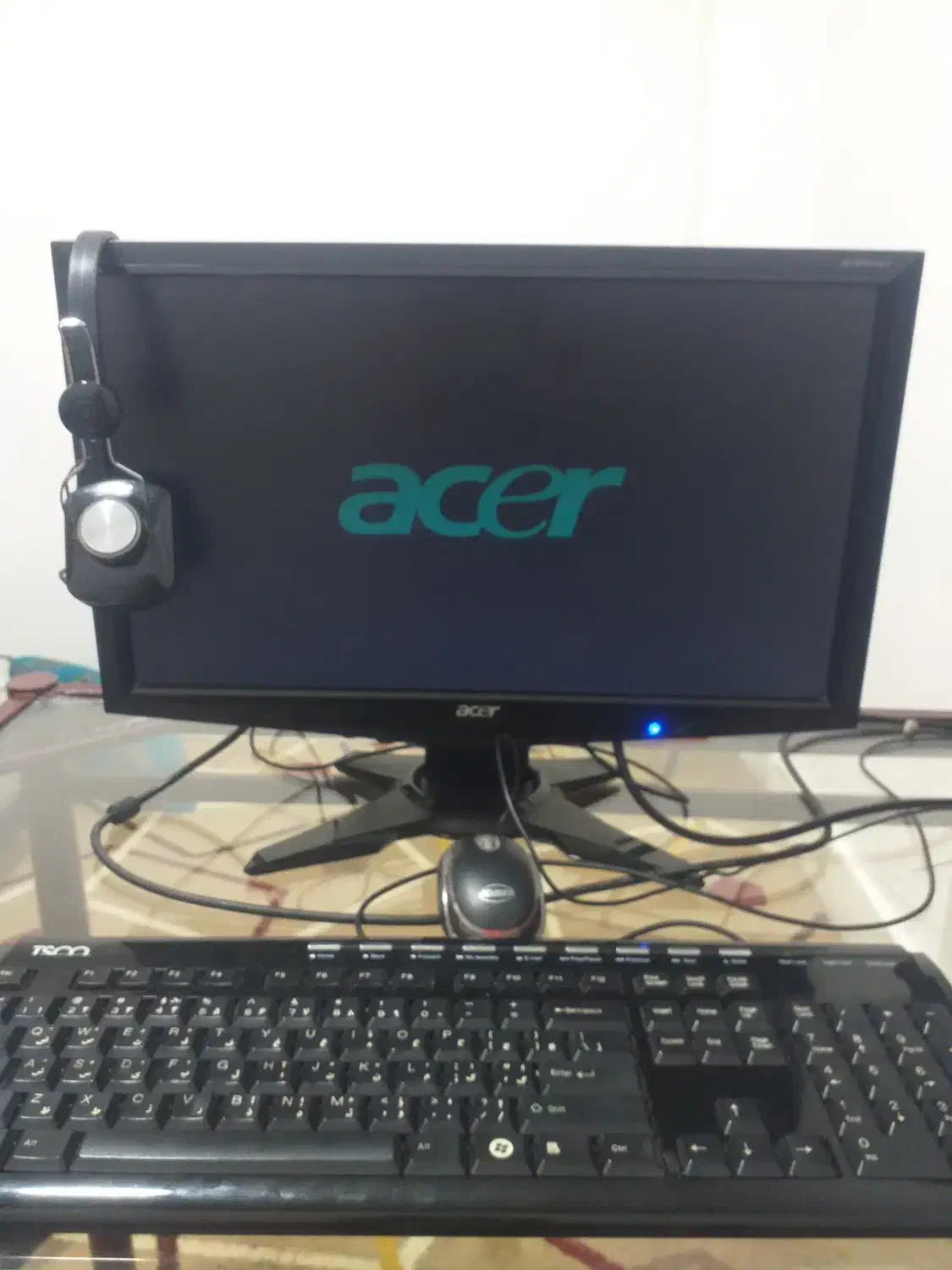 کامپیوتر ایسر با کیس و هدفن هم اشانتیوم|رایانه رومیزی|ایذه, |دیوار