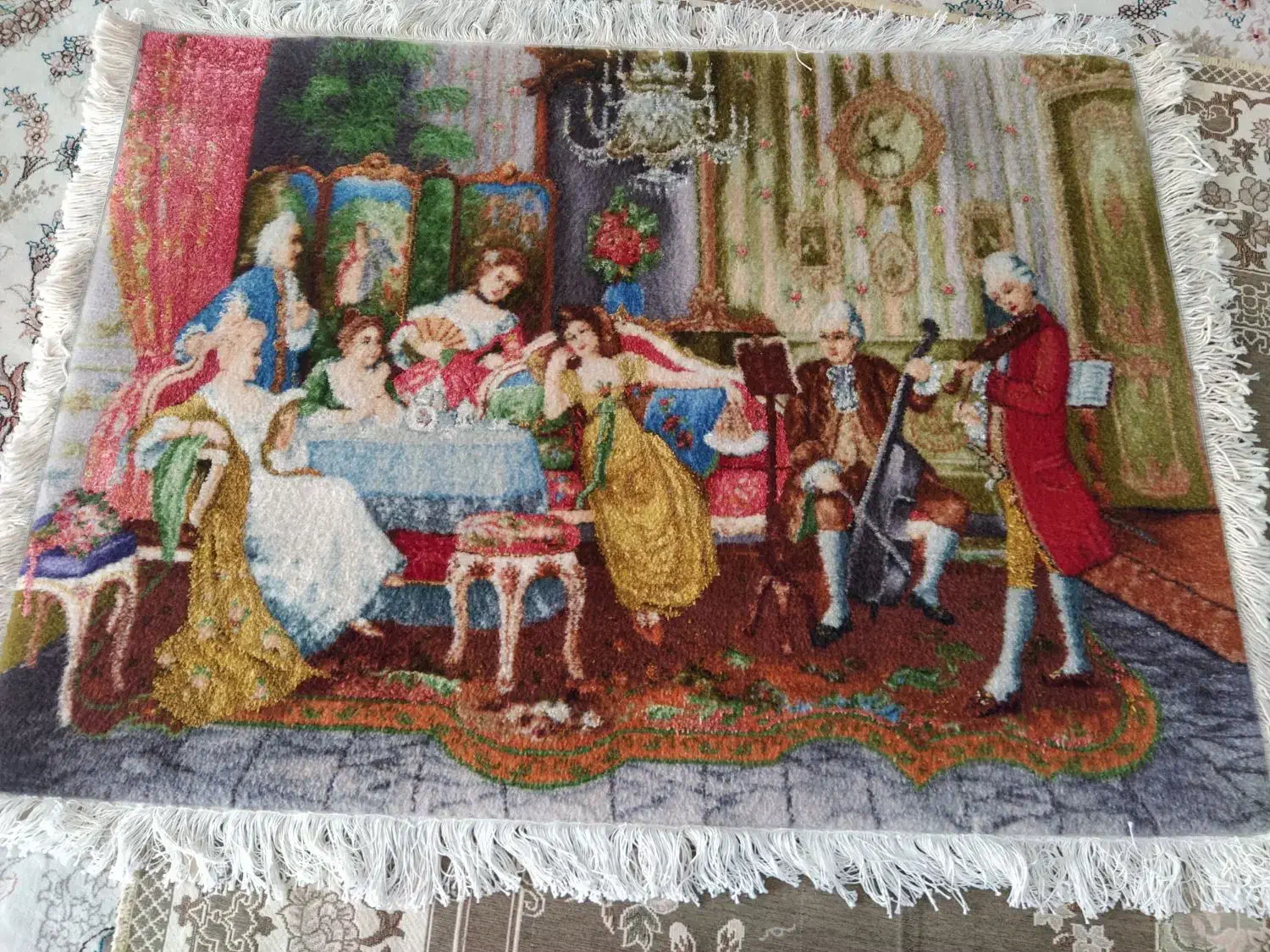 تابلوفرش‌دست‌بافت|تابلو فرش|تربت‌حیدریه, بالا ولایت|دیوار