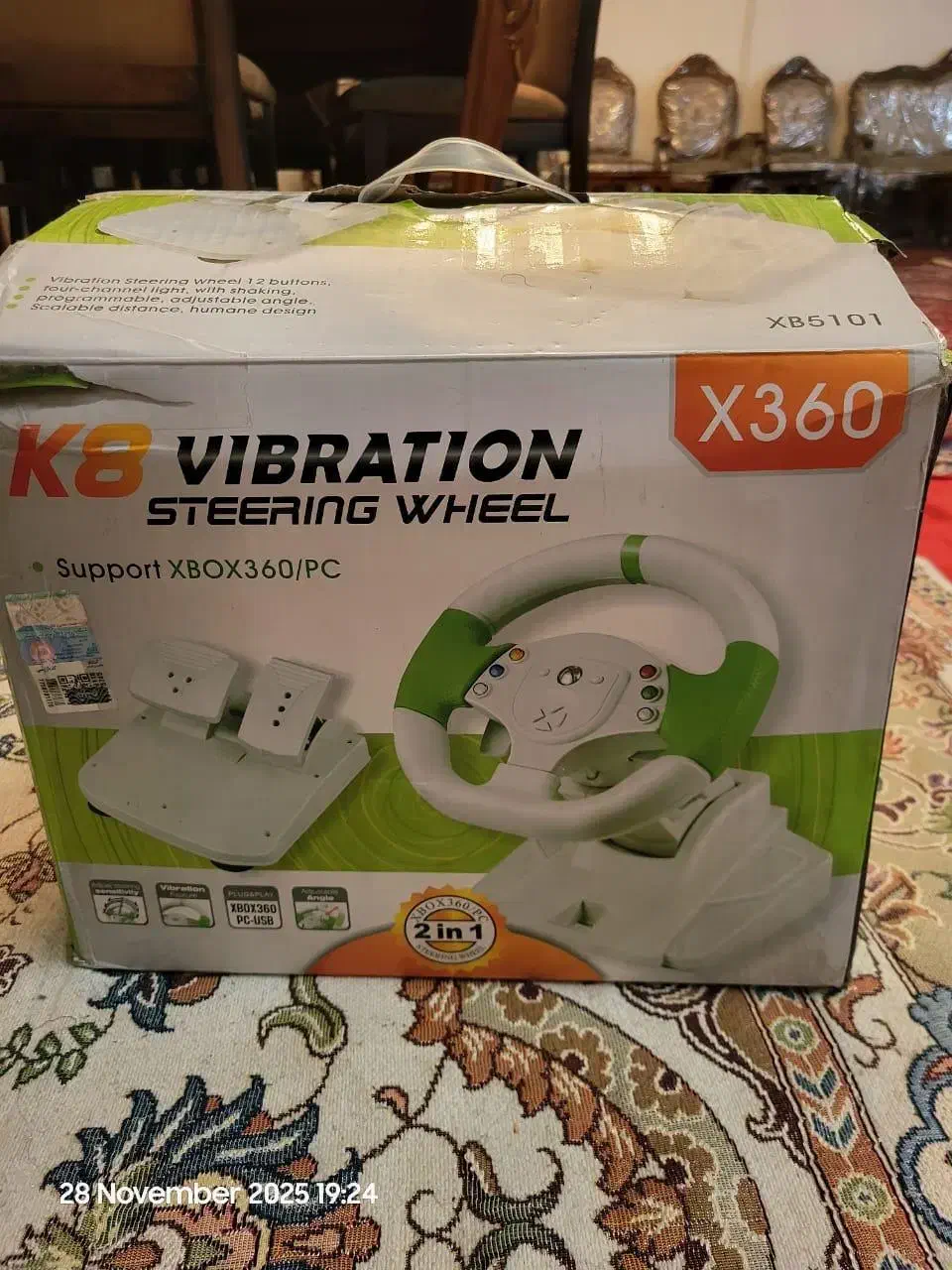 فرمان و پدال گاز ایکس باکس 360|کنسول، بازی ویدئویی و آنلاین|اصفهان, خرم|دیوار