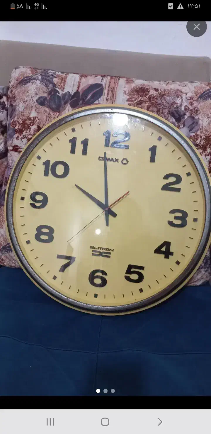 ساعت دیواری قدیمی اوماکس ژاپنی بدون خطا|ساعت دیواری و تزئینی|اصفهان, احمدآباد|دیوار