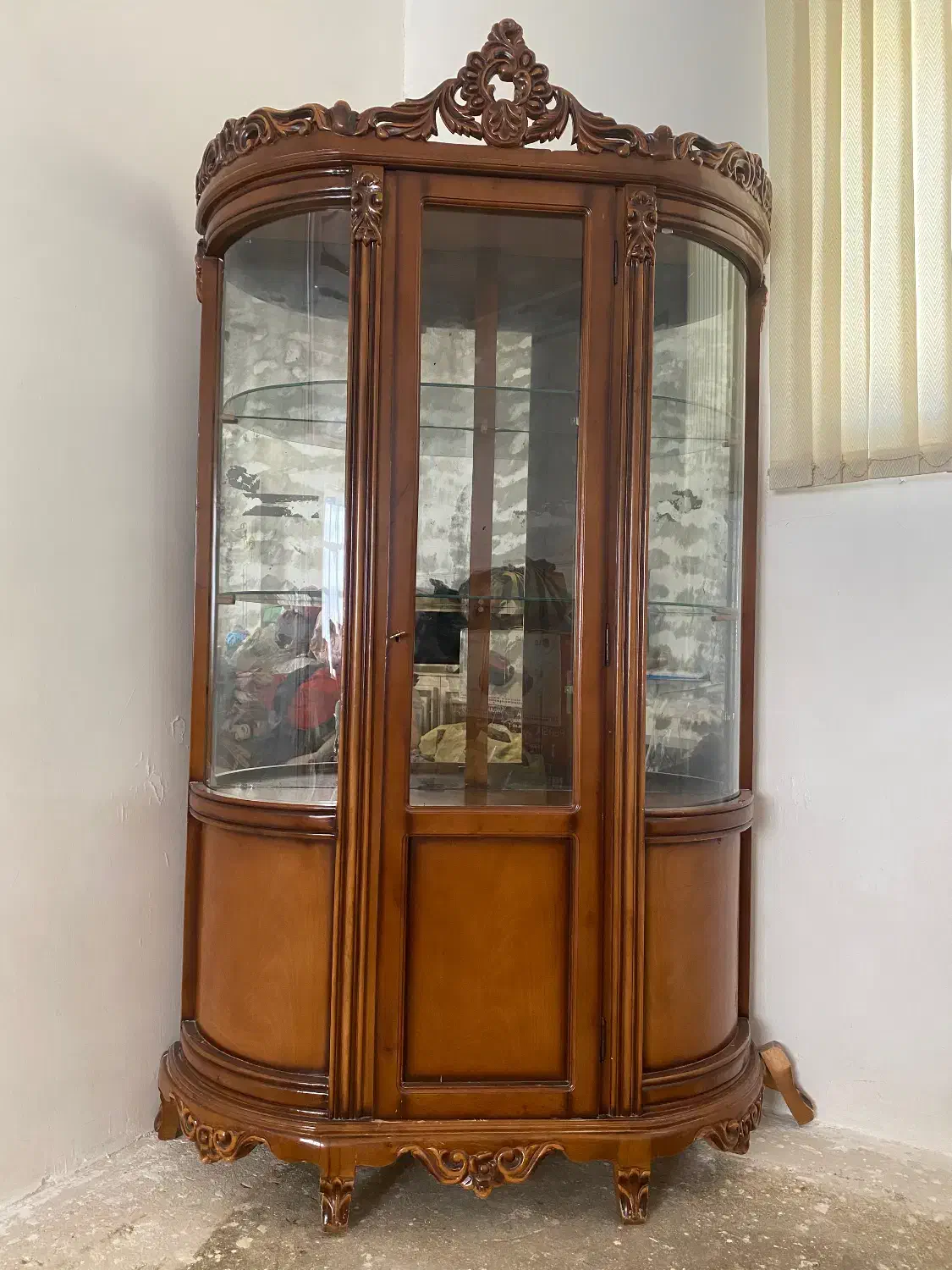 بوفه از جنس چوب گردو|بوفه، ویترین، کنسول|مراغه, |دیوار