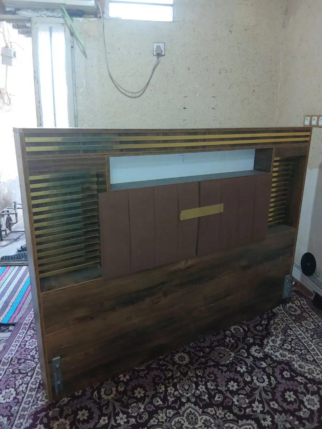 تخت خواب دو نفره نو|تخت و سرویس خواب|اهواز, منبع اب|دیوار