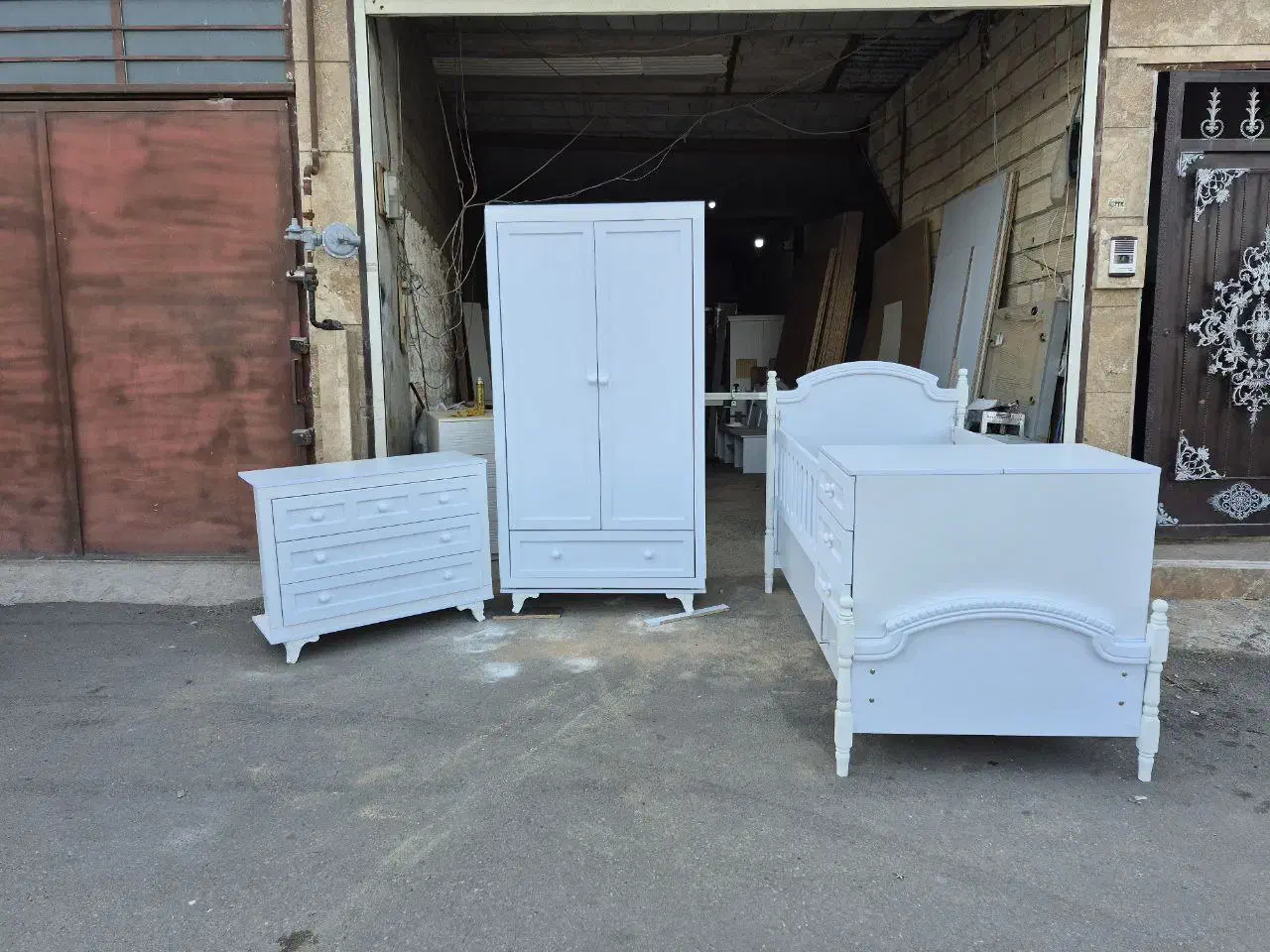 کمد لباس تخت دومنظوره و دراور سیسمونی|تخت و صندلی بچه|رشت, بازار|دیوار