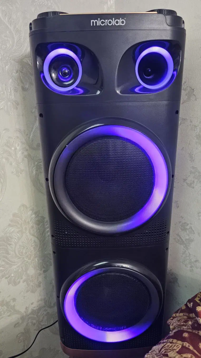 اسپیکر بزرگ میکرولب ، رقص‌نور و میکروفون و کنترل|سیستم صوتی خانگی|تهران, امام زاده عبدالله|دیوار