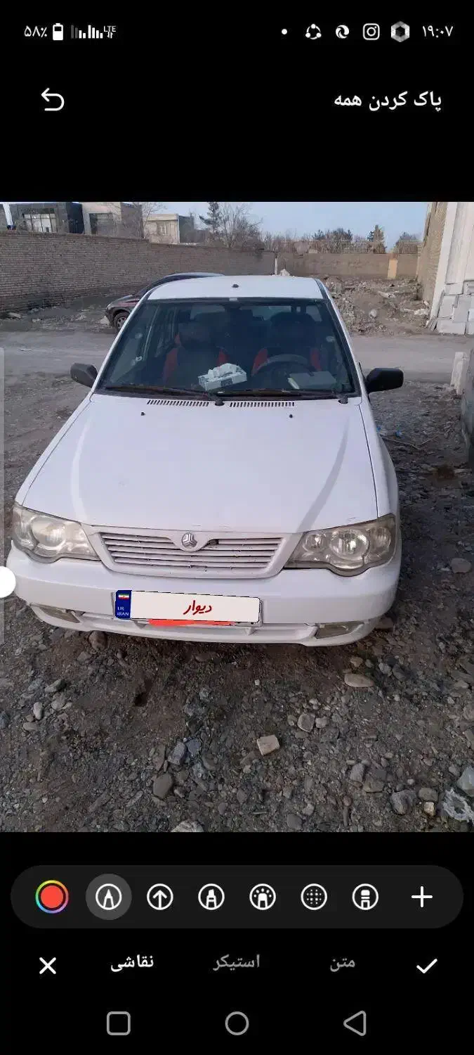 ماشین پراید۱۳۲مدل ۹۰|خودرو سواری و وانت|مشهد, کشف|دیوار