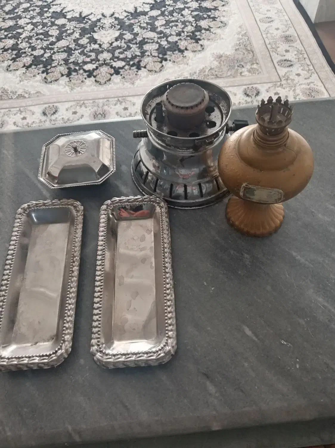 ظروف قدیمی شاهنشاهی|کلکسیون اشیاء عتیقه|قوچان, |دیوار