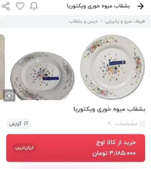 پیش دستی ویکتوریا|ظروف سرو و پذیرایی|بیرجند, |دیوار