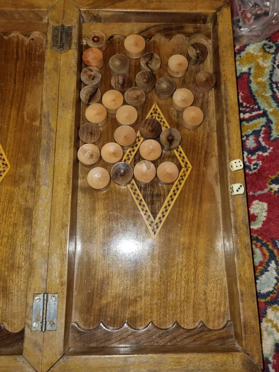 تخته نرد قدیمی|اسباب‌‌بازی|مشهد, دانشجو|دیوار
