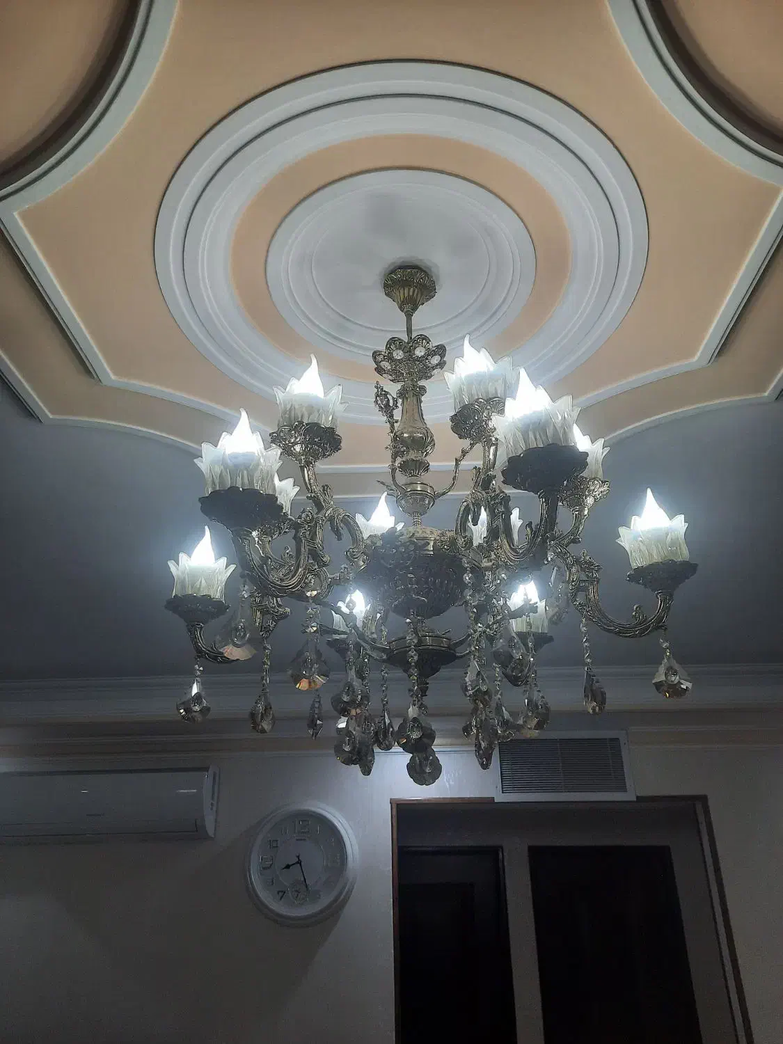 لوستر برنجی|لوستر و چراغ آویز|پاکدشت, پاکدشت (مامازند)|دیوار