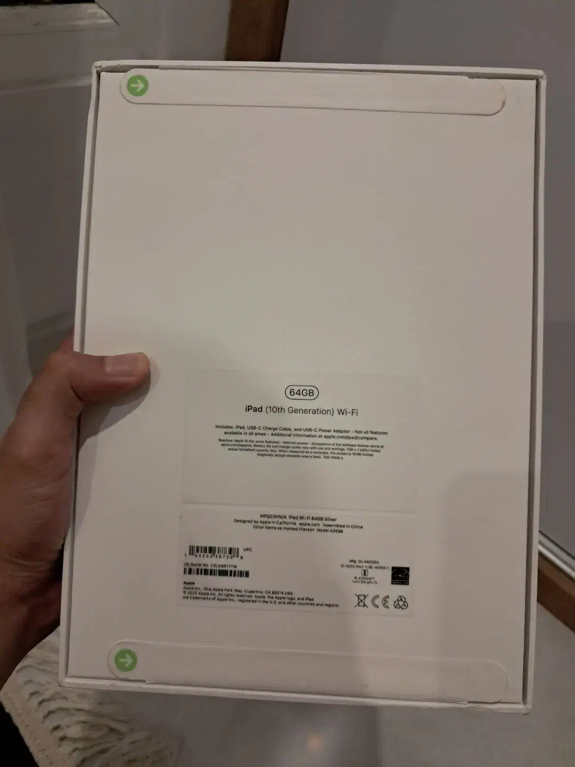 ipad نسل ۱۰ ، ۶۴ گیگ wifi آکبند سیلور|تبلت|تهران, شهرک دانشگاه شریف|دیوار